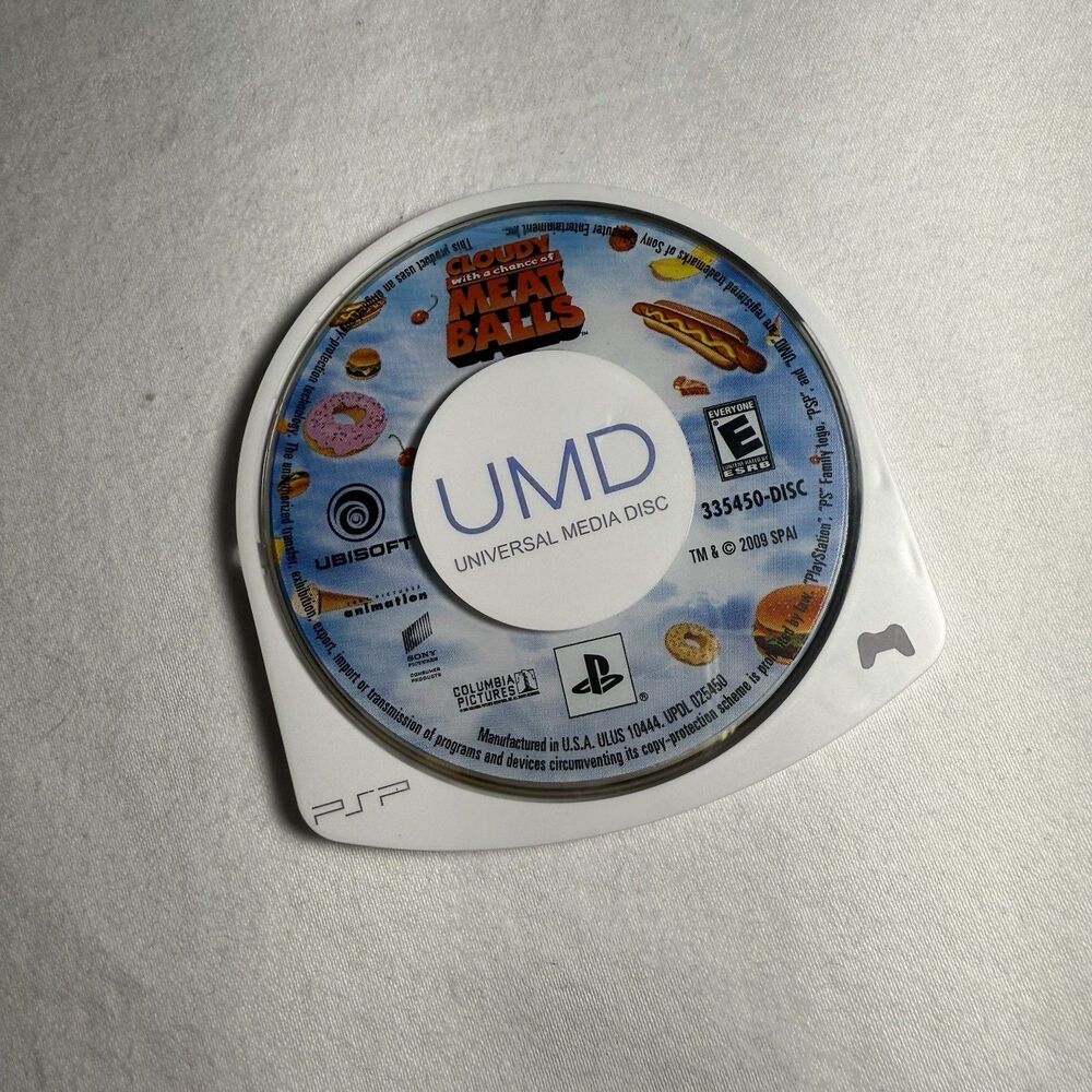 Cloudy With A Chance Of Meatballs (Sony PSP, 2009) UMD GAME DISC ONLY